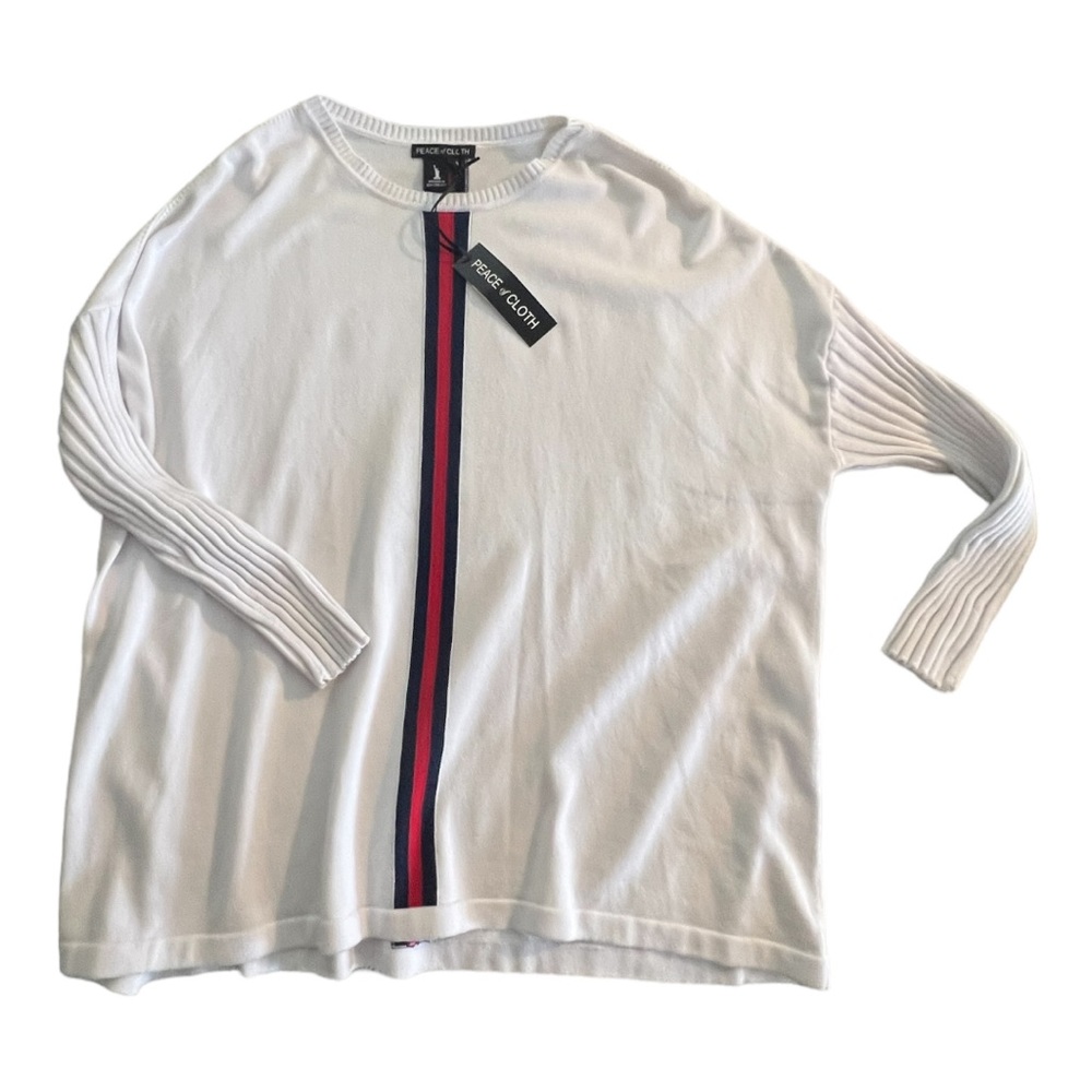 NWT peace of cloth women’s sweater.  Size 1.(one size fits all xs-large)